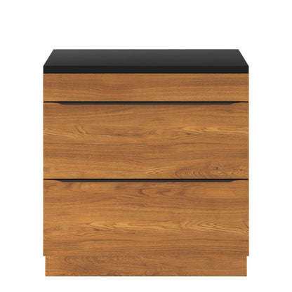 Fritstående vaskeskab Goodhome Imandra 80 cm valnød