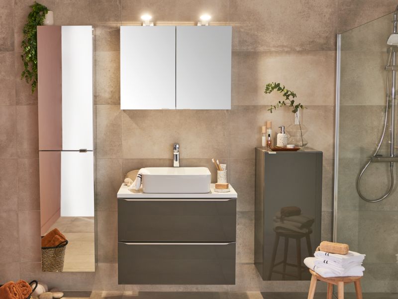 Hængende Underskab 100 cm Antracit Træ