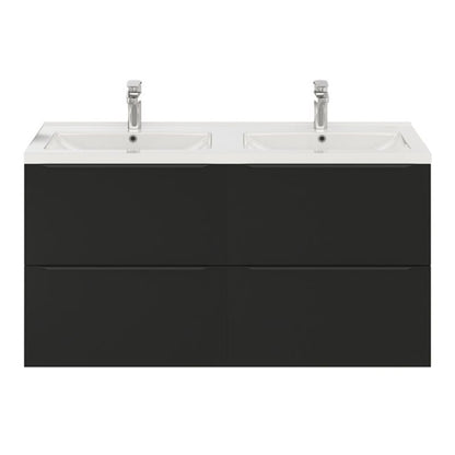 GoodHome Imandra væghængt vaskeskab 120 cm mat sort