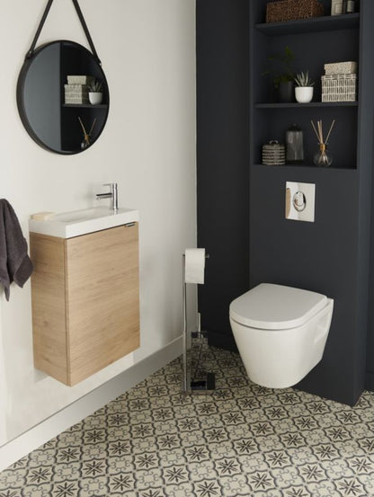 GoodHome Imandra væghængt vaskeskab 44 cm i egetræ