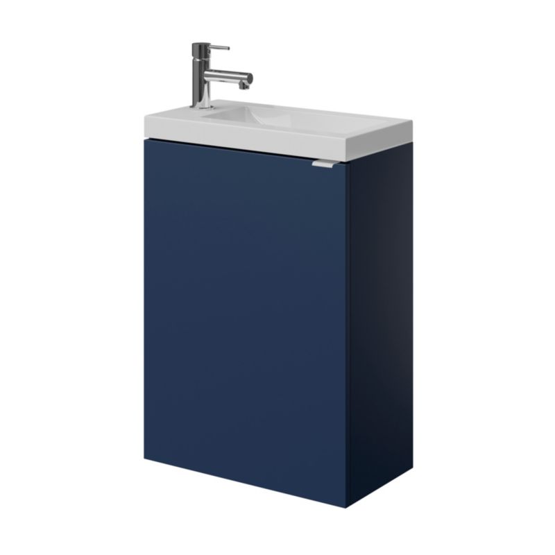GoodHome Imandra væghængt vaskeskab 44 cm mat‑mørkeblå