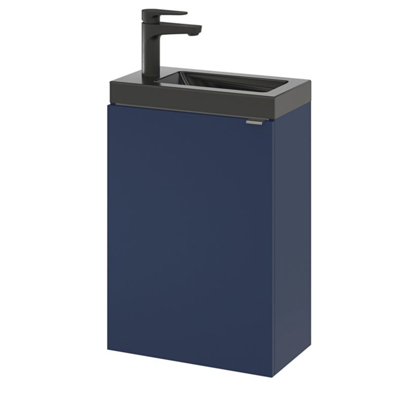 GoodHome Imandra væghængt vaskeskab 44 cm mat‑mørkeblå
