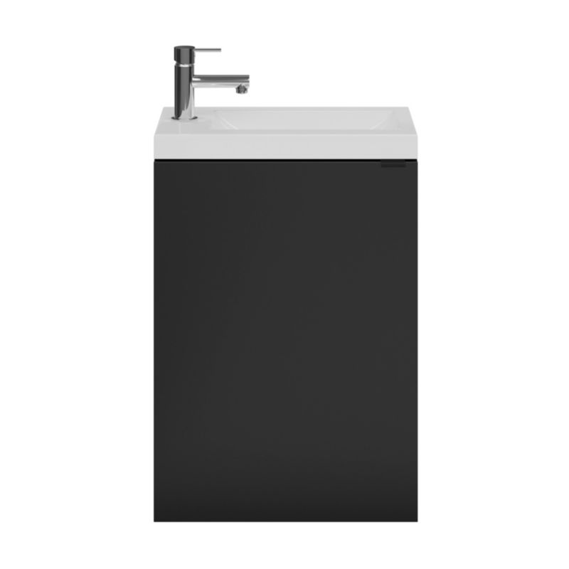 GoodHome Imandra væghængt underskab til vask 44 x 55 cm mat sort