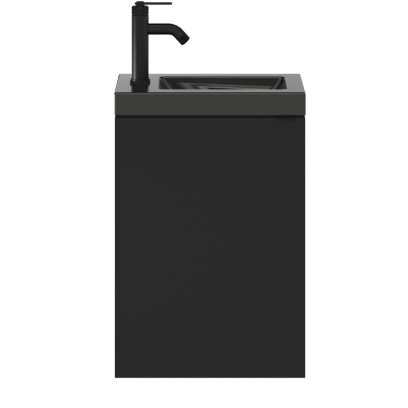 GoodHome Imandra væghængt underskab til vask 44 x 55 cm mat sort