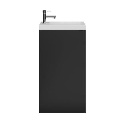 GoodHome Imandra væghængt underskab til vask 44 x 79 cm mat sort