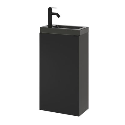 GoodHome Imandra væghængt underskab til vask 44 x 79 cm mat sort