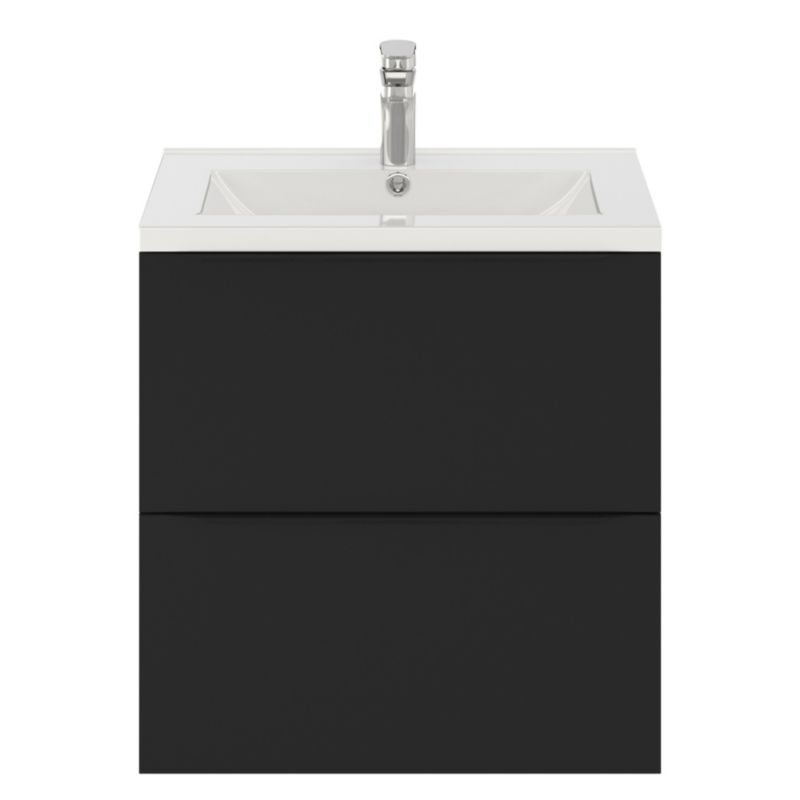 GoodHome Imandra væghængt vaskeskab 60 cm mat sort