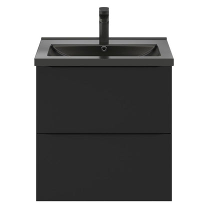 GoodHome Imandra væghængt vaskeskab 60 cm mat sort