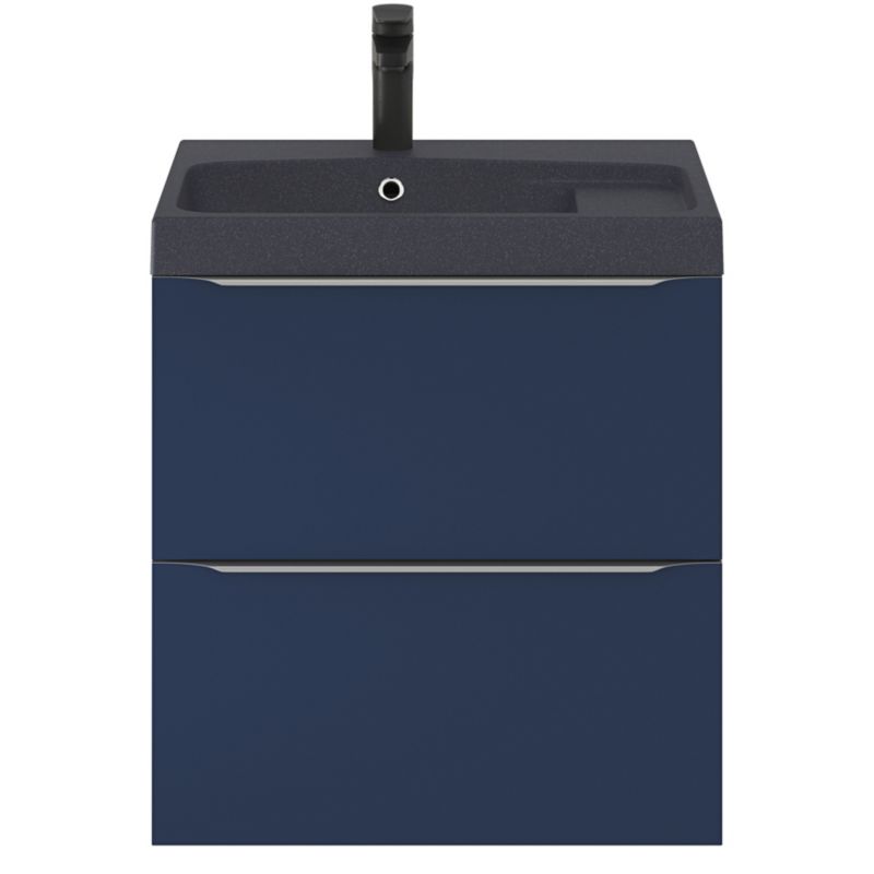GoodHome Imandra væghængt vaskeskab 60 cm mat‑mørkeblå