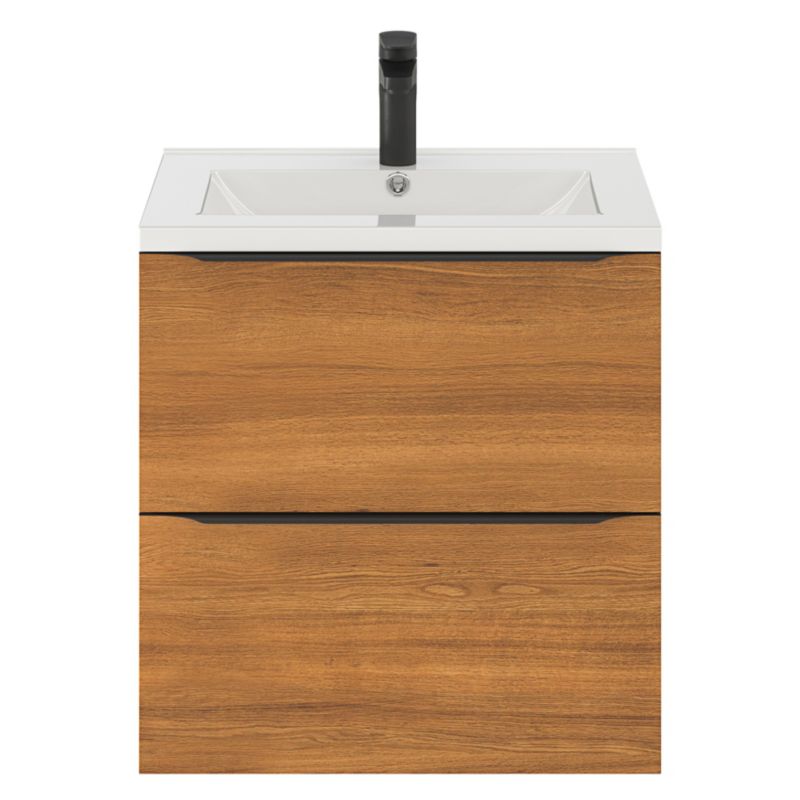 Goodhome Imandra væghængt vaskeskab 60 cm valnød