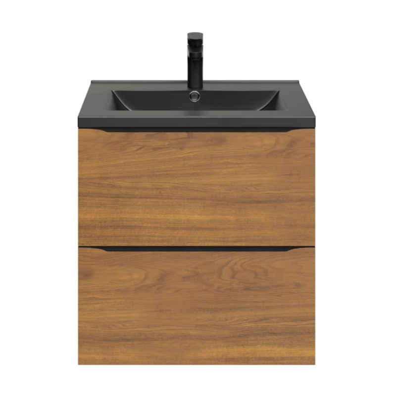 Goodhome Imandra væghængt vaskeskab 60 cm valnød