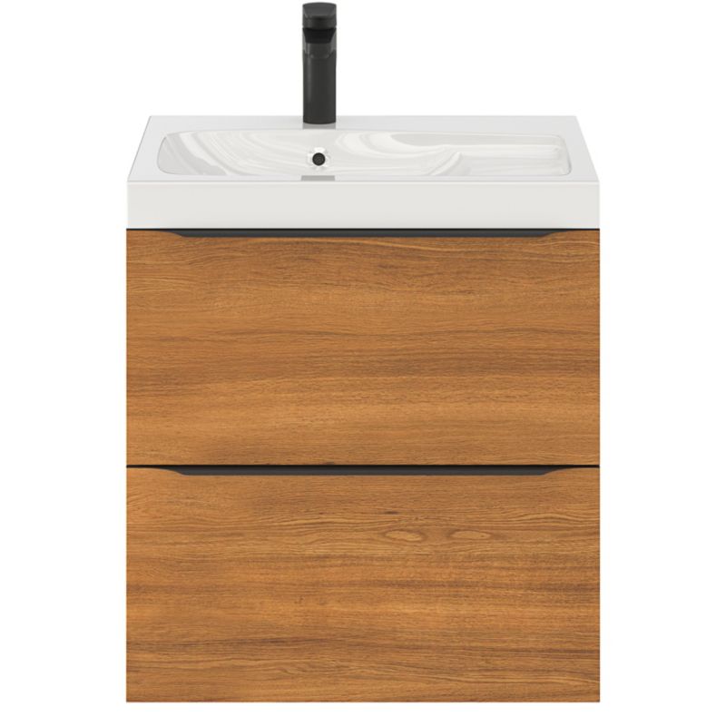 Goodhome Imandra væghængt vaskeskab 60 cm valnød