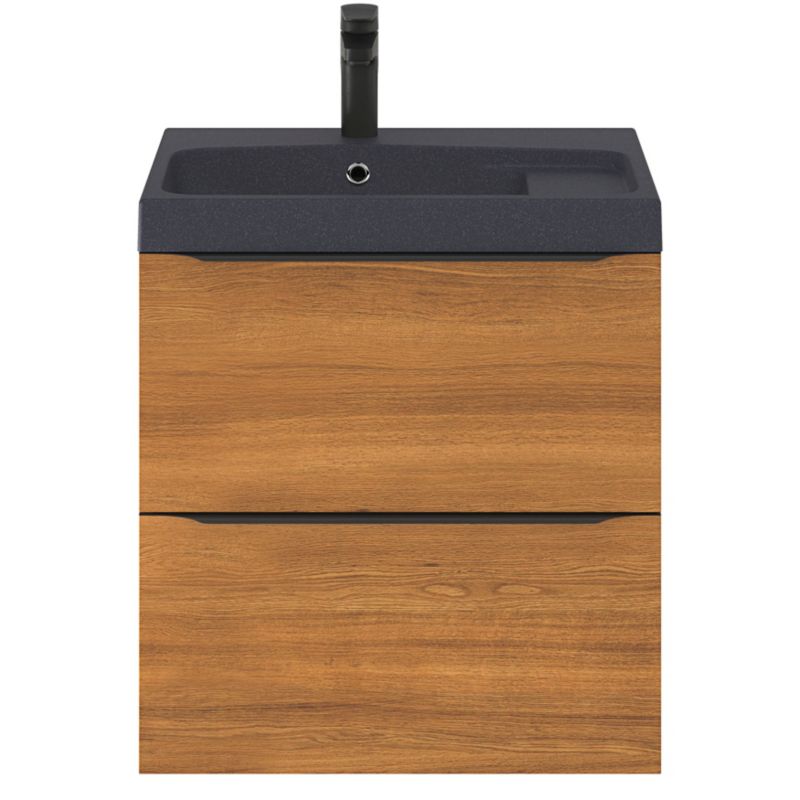 Goodhome Imandra væghængt vaskeskab 60 cm valnød