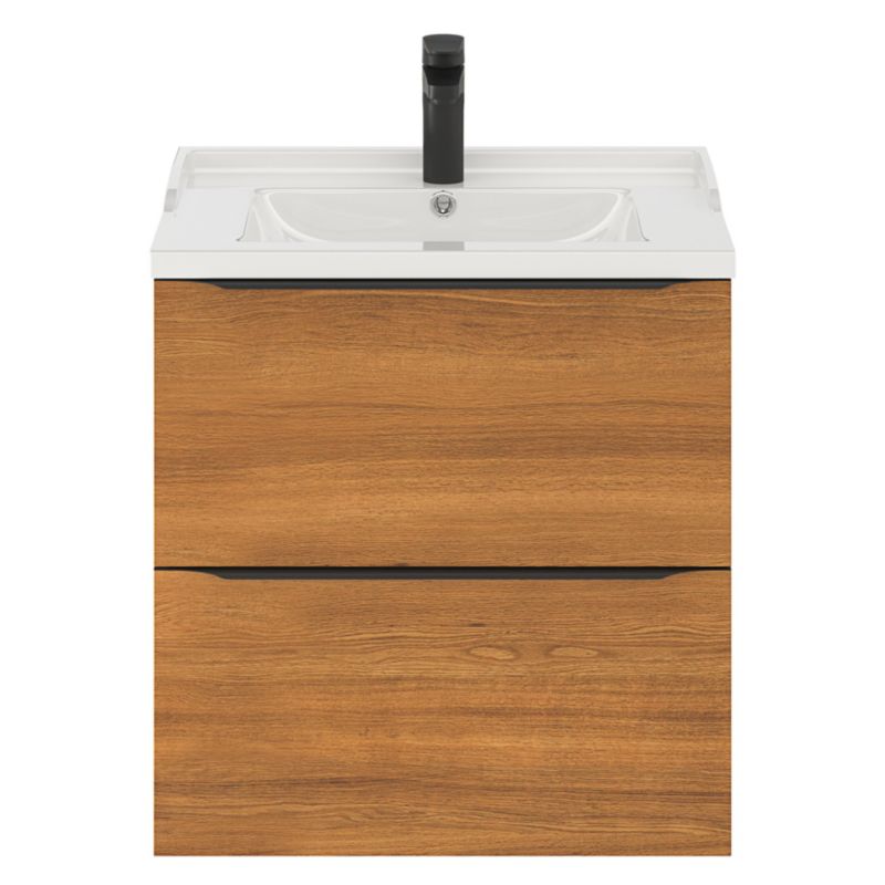 Goodhome Imandra væghængt vaskeskab 60 cm valnød