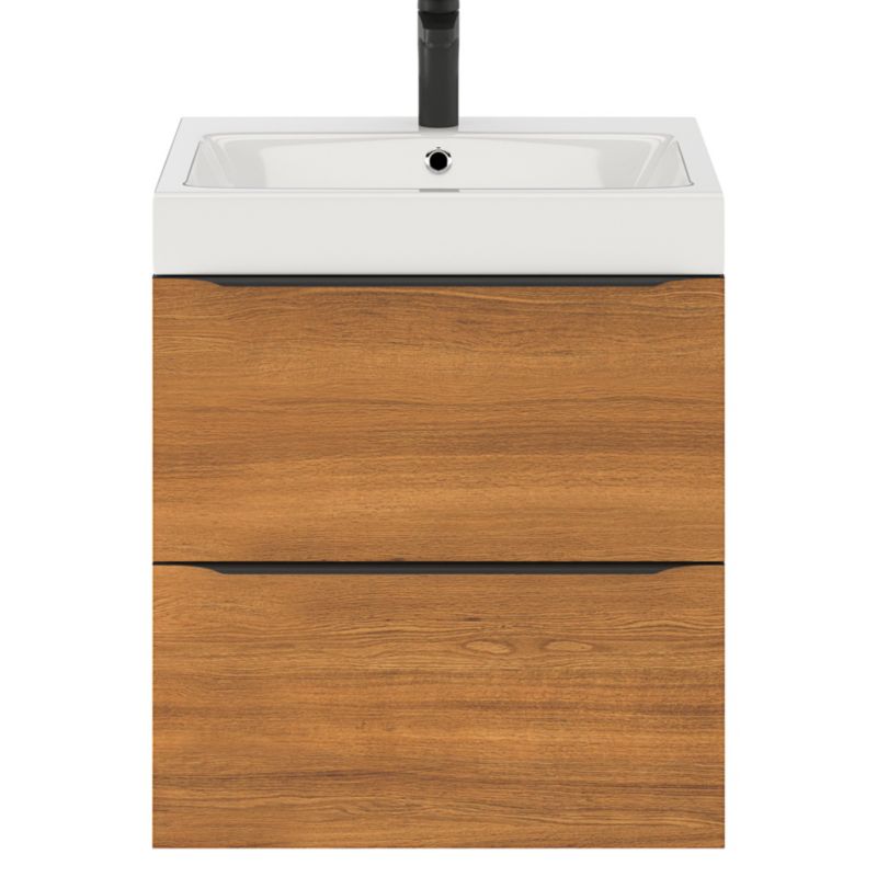 Goodhome Imandra væghængt vaskeskab 60 cm valnød