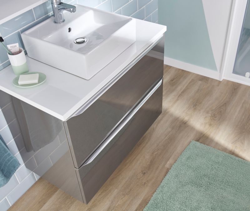 GoodHome Imandra væghængt vaskeskab 80 cm antracit
