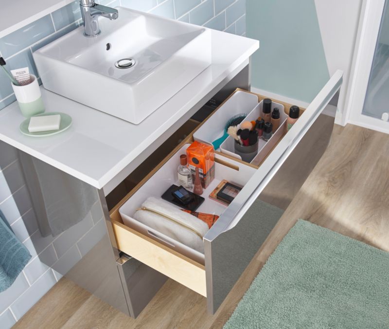 GoodHome Imandra væghængt vaskeskab 80 cm antracit