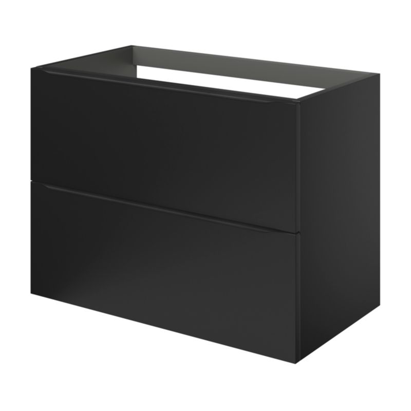 GoodHome Imandra væghængt vaskeskab 80 cm mat sort