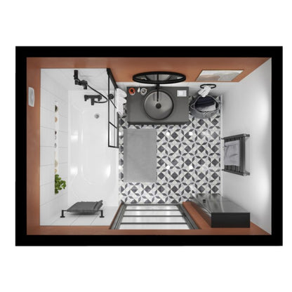 GoodHome Imandra væghængt vaskeskab 80 cm mat sort