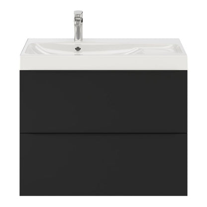 GoodHome Imandra væghængt vaskeskab 80 cm mat sort