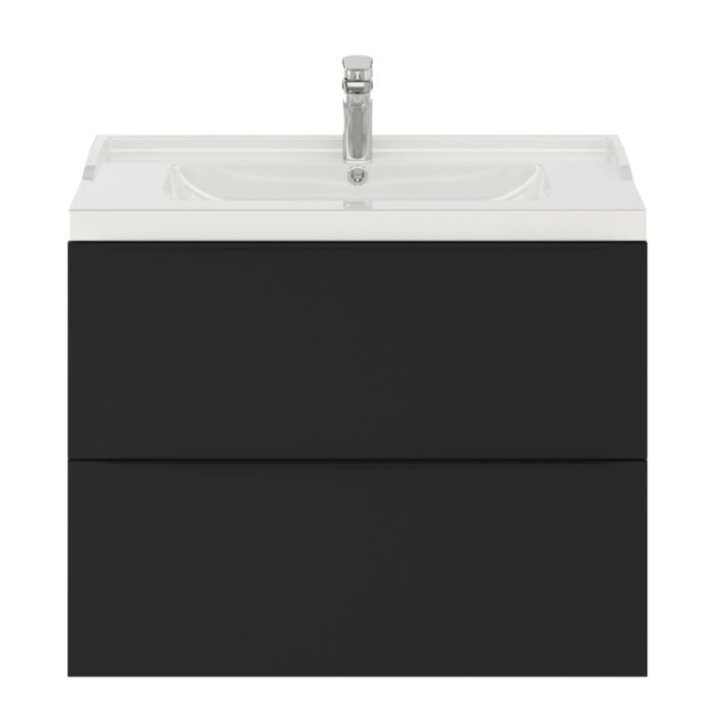 GoodHome Imandra væghængt vaskeskab 80 cm mat sort