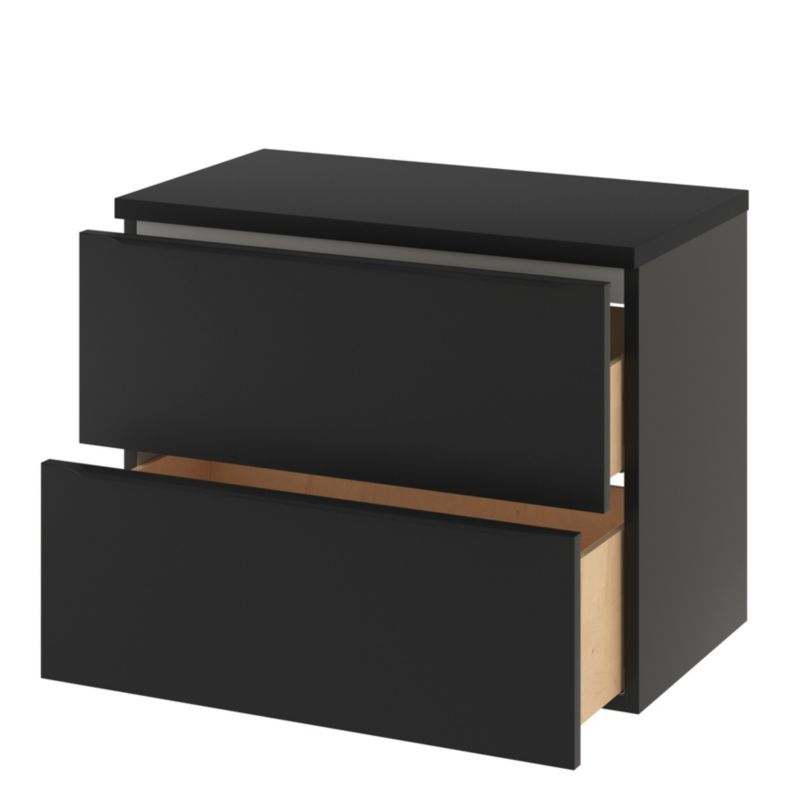 GoodHome Imandra væghængt vaskeskab 80 cm mat sort