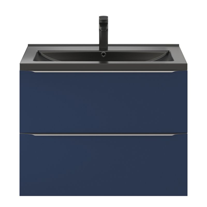 GoodHome Imandra væghængt vaskeskab 80 cm mat navyblå