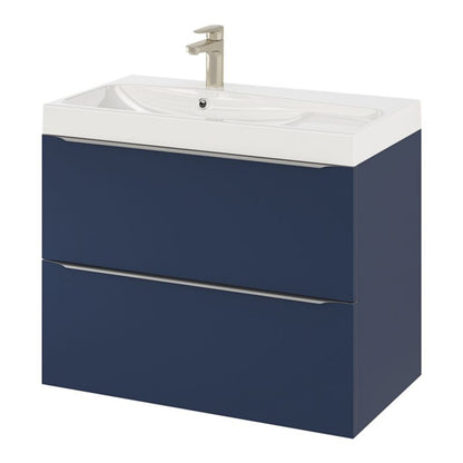 GoodHome Imandra væghængt vaskeskab 80 cm mat navyblå