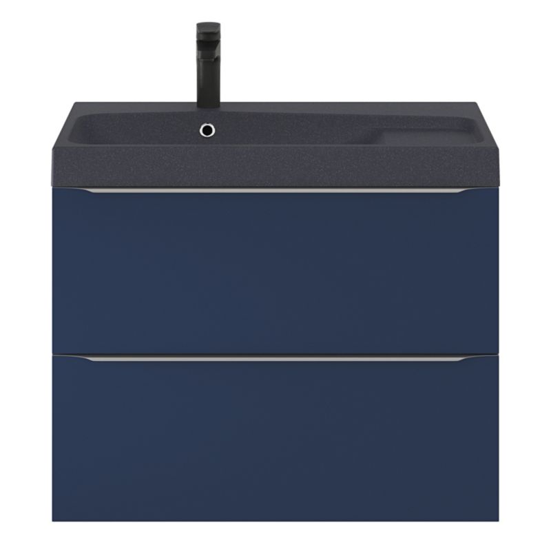 GoodHome Imandra væghængt vaskeskab 80 cm mat navyblå