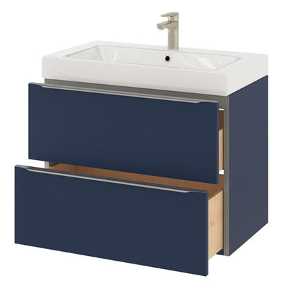 GoodHome Imandra væghængt vaskeskab 80 cm mat navyblå