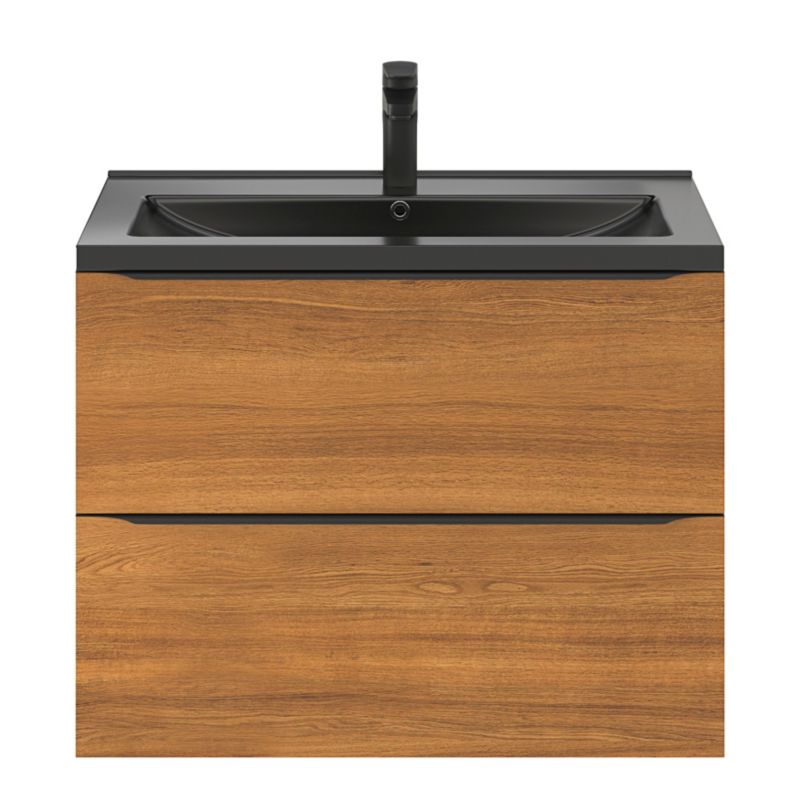 GoodHome Imandra væghængt vaskeskab 80 cm valnød