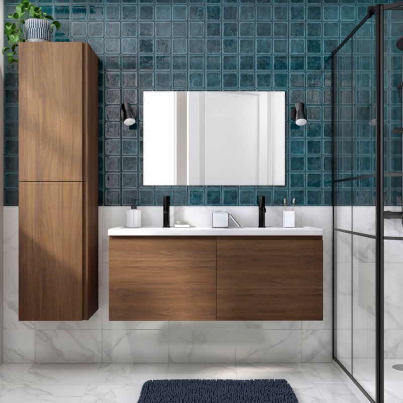 GoodHome Levanna underskab 120 cm valnød
