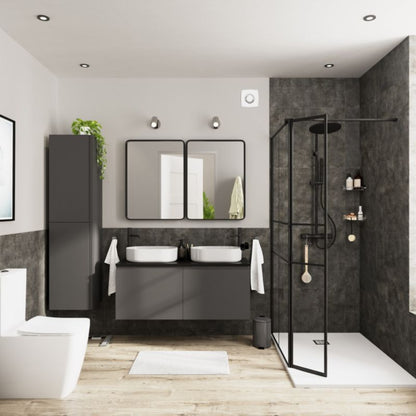 Vaskeskab 120x45x48 cm Grå