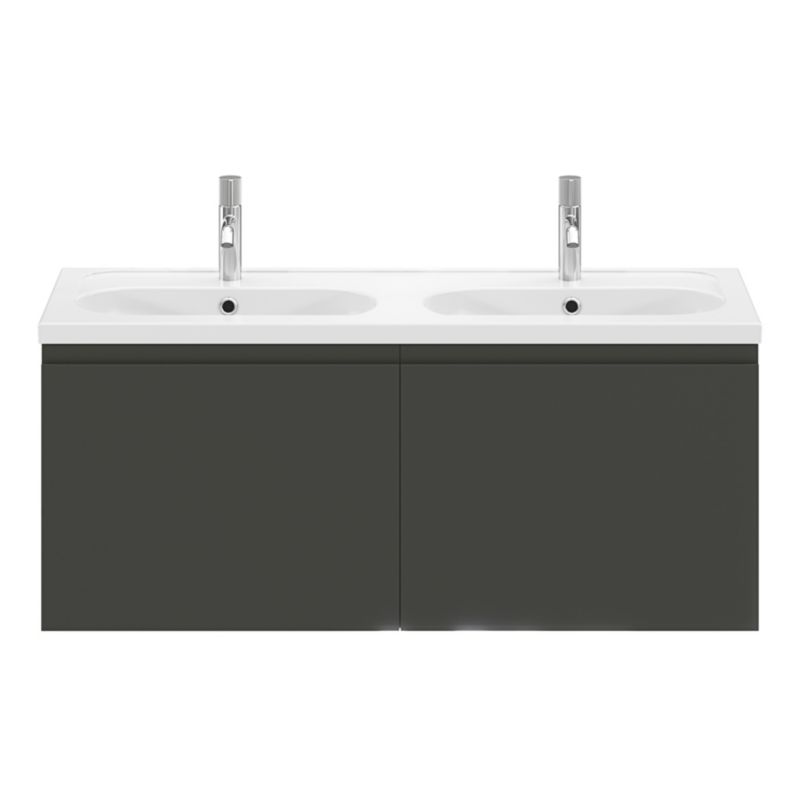 Vaskeskab 120x45x48 cm Grå