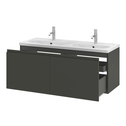 Vaskeskab 120x45x48 cm Grå