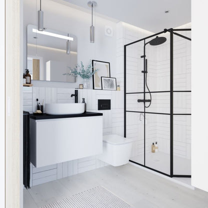 GoodHome Levanna 80 cm hvid vaskeskab