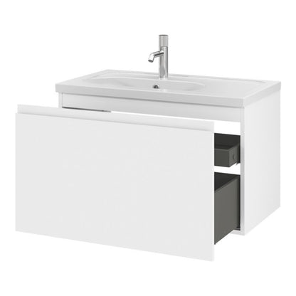 GoodHome Levanna 80 cm hvid vaskeskab