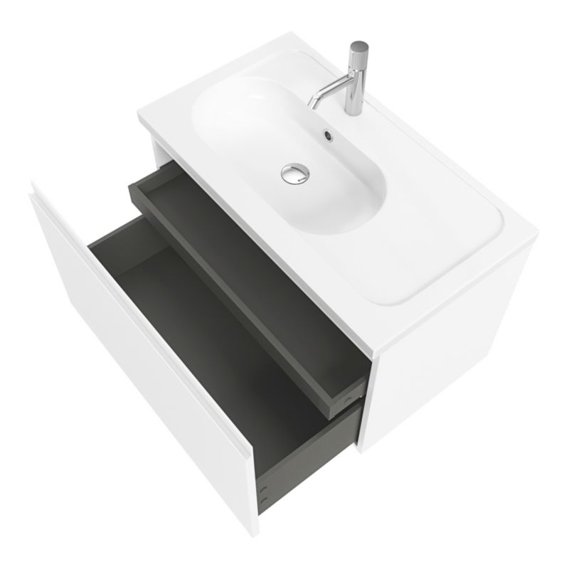 Underskab Levanna 80 cm Hvid 3 Skuffer
