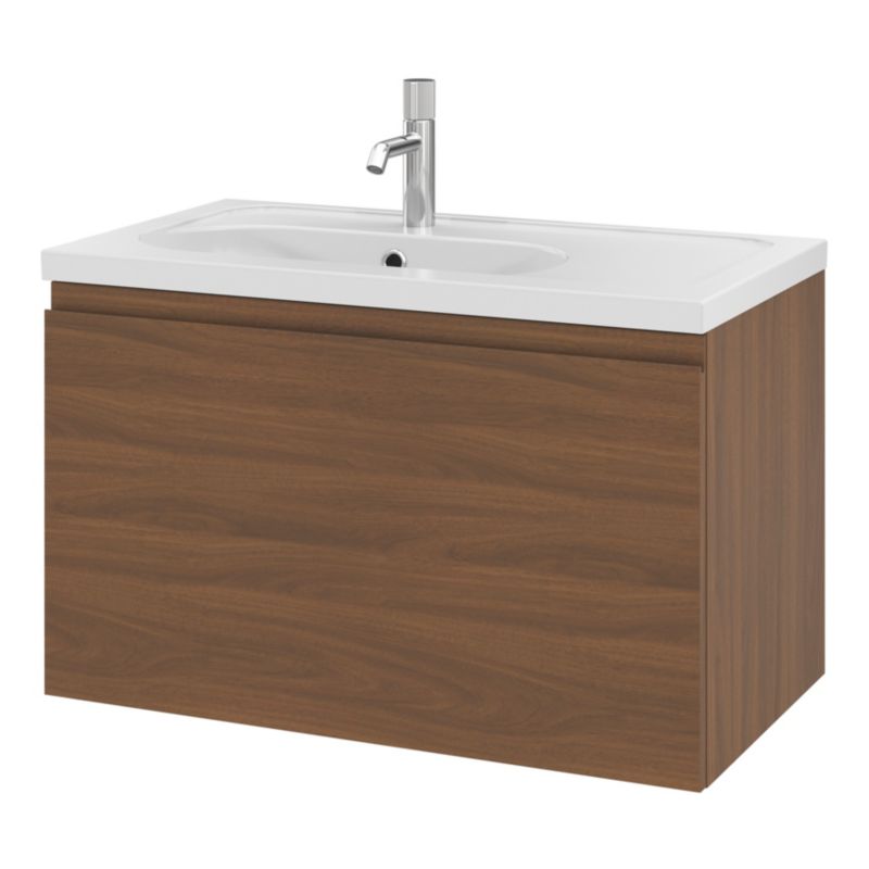 GoodHome Levanna underskab 80 cm i valnød