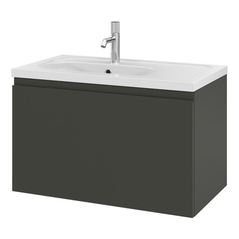 Vaskeskab Levanna 80x45x48 cm Grå | 5059340765761