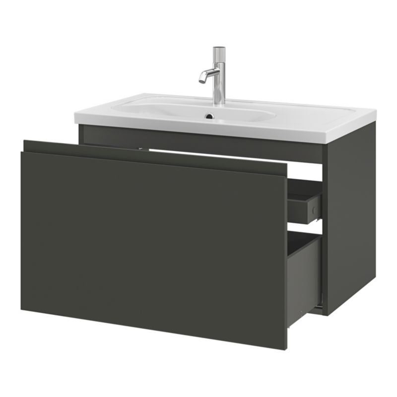 Vaskeskab Levanna 80x45x48 cm Grå | 5059340765761