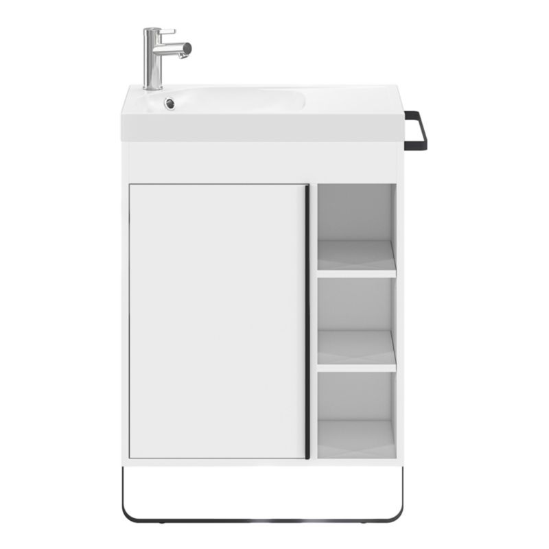 GoodHome Maza fritstående skabsmodul til vask 60 x 36 cm hvid