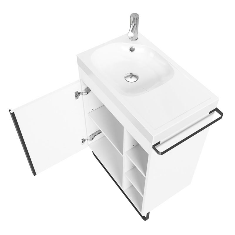 GoodHome Maza fritstående skabsmodul til vask 60 x 36 cm hvid