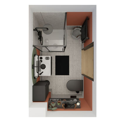 Stående vaskeskab GoodHome Maza 60 x 36 cm mat-sort