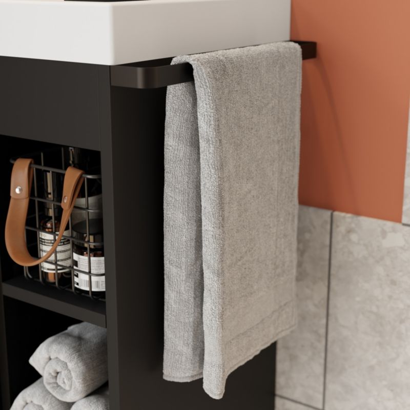 Stående vaskeskab GoodHome Maza 60 x 36 cm mat-sort