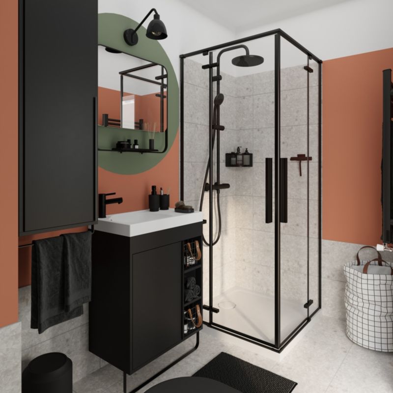 Stående vaskeskab GoodHome Maza 60 x 36 cm mat-sort