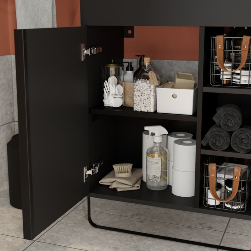 Stående vaskeskab GoodHome Maza 60 x 36 cm mat-sort