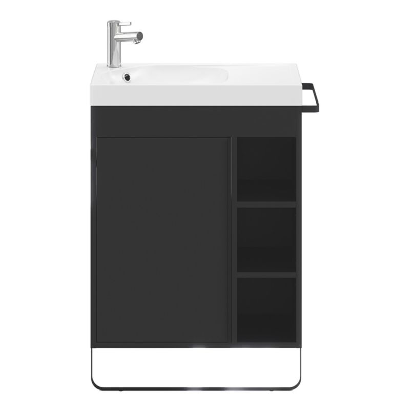 Stående vaskeskab GoodHome Maza 60 x 36 cm mat-sort