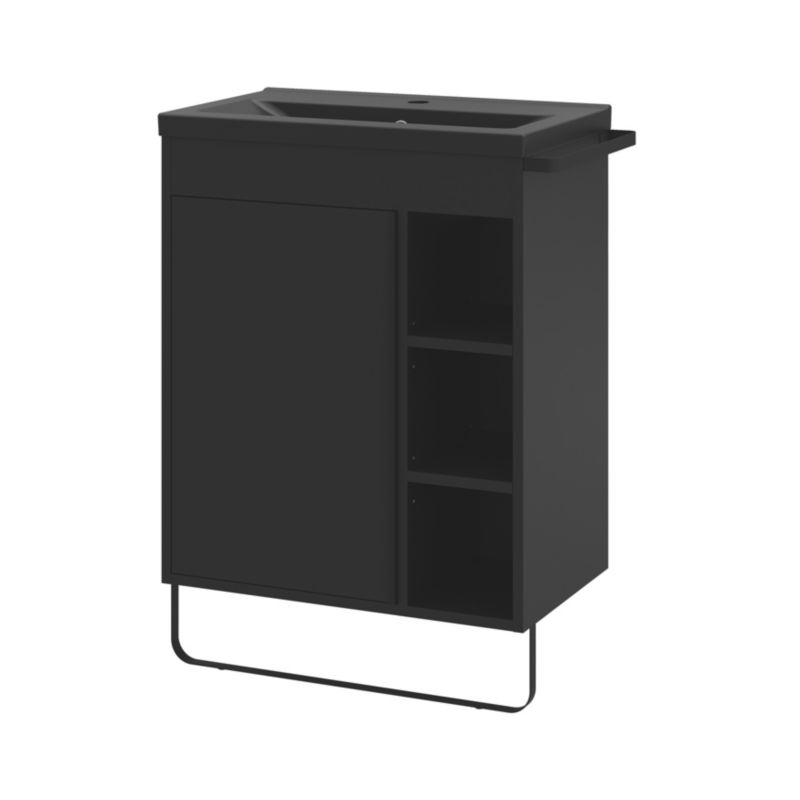 Stående vaskeskab GoodHome Maza 60 x 36 cm mat-sort