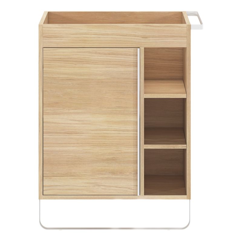 GoodHome Maza fritstående underskab til vask 60 x 36 cm i egetræ